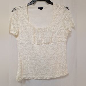 Reitmans Cream Lace Blouse